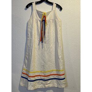 VIntage Montgomery Ward Dress (SIZE11) retro 70s Pockets Canvas Color